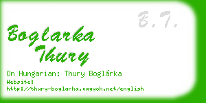 boglarka thury business card